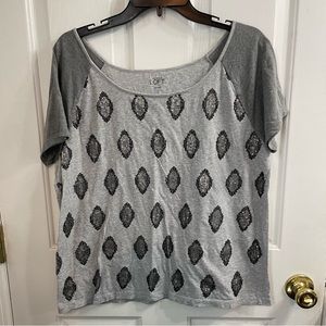Loft sequence scoop neck t-shirt - size Large